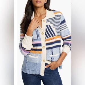 🆕 NIC+ZOE Pattern Play Sweater Jacket